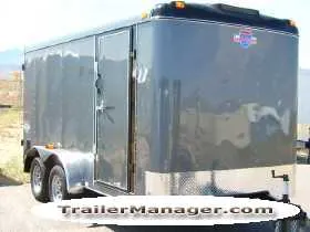14ft  Charcoal Cargo With Double Door