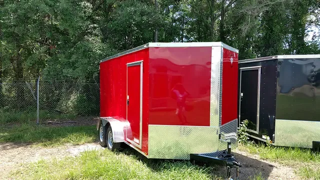 16FT RED CARGO TRAILER