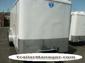 16FT T/A WHITE With Double Door