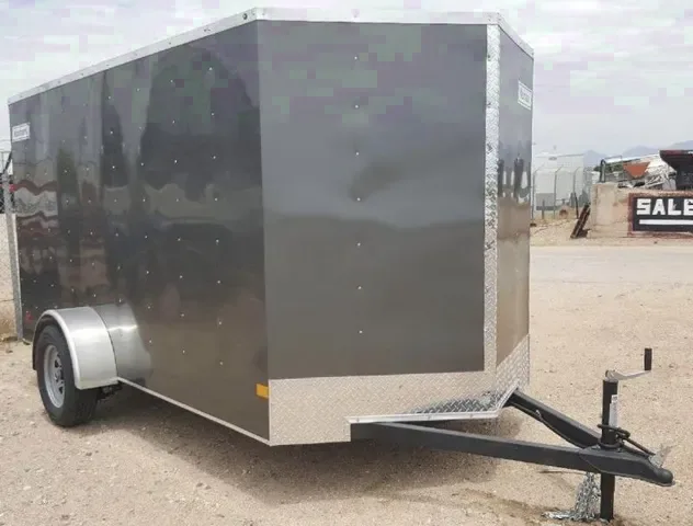 Charcoal 12ft SA Enclosed Cargo Trailer