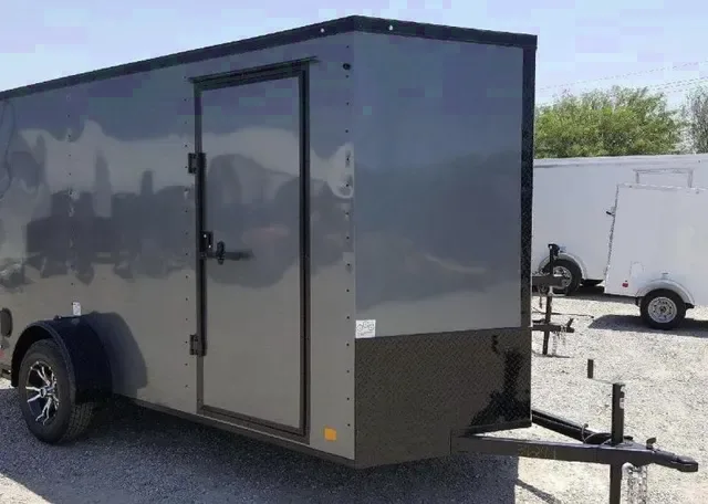 12ft Charcoal w/ Blackout Enclosed Cargo