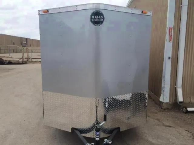12ft Silver Single Axle Cargo Trailer