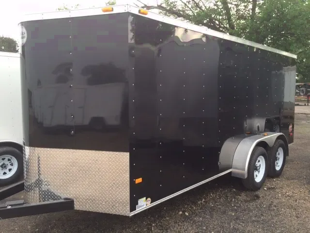 Black 16ft Enclosed w/2-5200lb Axles
