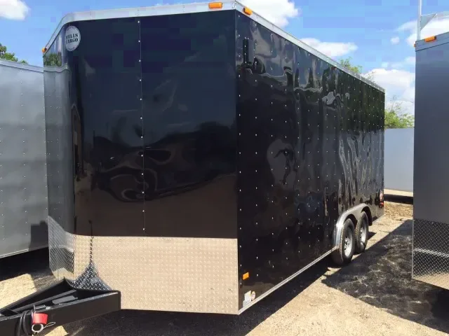 18ft Black V-Nose with Spare and Beavertail