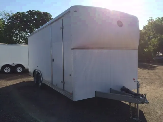 20ft Enclosed Trailer - White - w/5200lb Axles