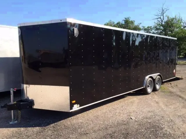 24ft Black V-Nose Ramp with Stoneguard