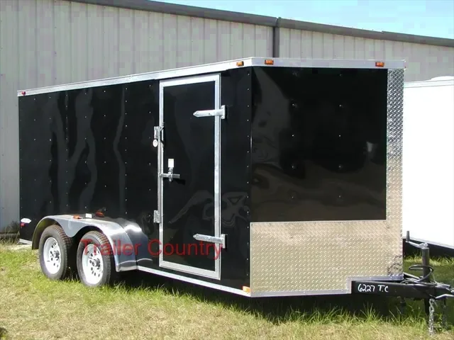 2026 Brand New Elite Series Model 7x16 Tandem Axle, V-Nosed Enclosed Trailer