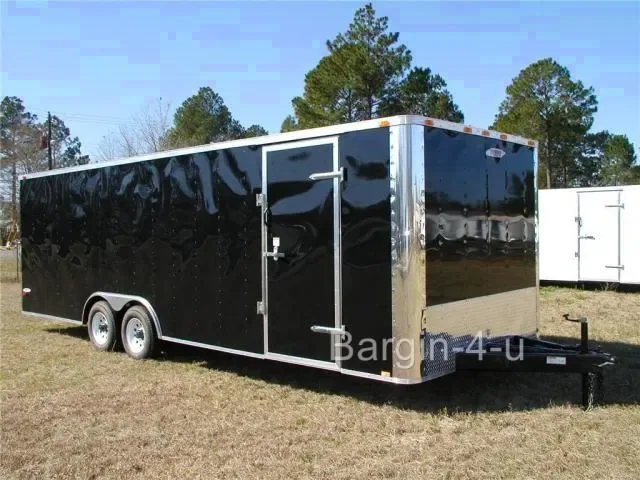 2026 Freedom Trailers NEW Flat Front 8.5 x 20 Enclosed Trailer with LED LIghting, D-Rings and MORE