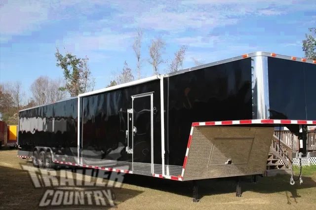 2026 Brand New Model 8.5 x 44 + 8' RISER Triple Axle, Enclosed Gooseneck Cargo Trailer