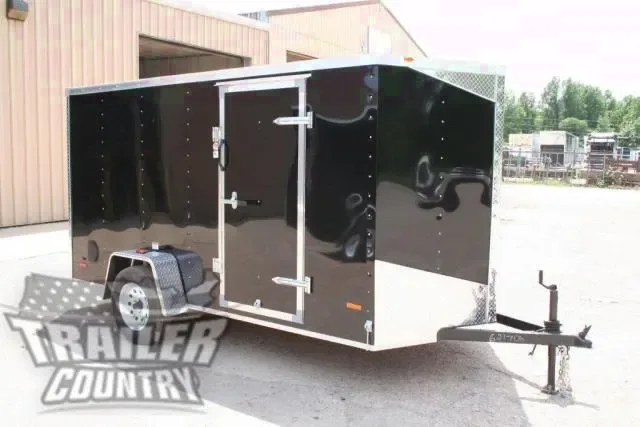 6 X 12' Wedge Nosed Enclosed Cargo Trailer