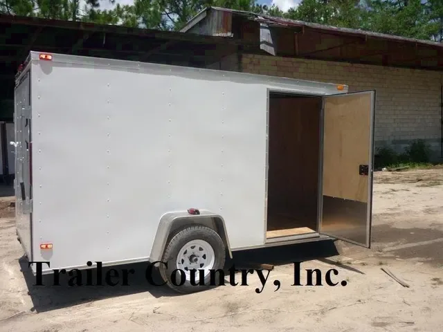 2026 Brand New ALL AMERICAN Series 6x12 Single Axle, V-Nosed Enclosed Trailer Loaded