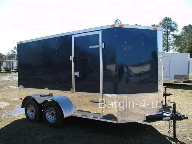 2026 Brand New Model 6x12 Tandem Axle, V-Nosed Enclosed Trailer