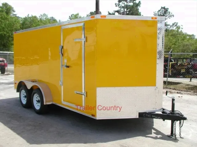 2026 Brand New Model 7x14 Tandem Axle, V-Nosed Enclosed Trailer