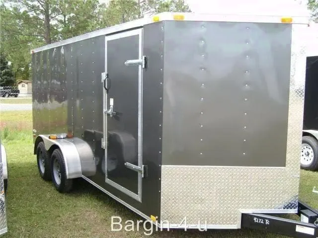 2026 Brand New Elite Series 7x16 Tandem Axle, V-Nosed Enclosed Trailer