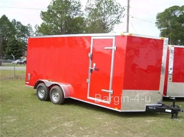 2026 Brand New Elite Series 7x16 Tandem Axle, V-Nosed Enclosed Trailer