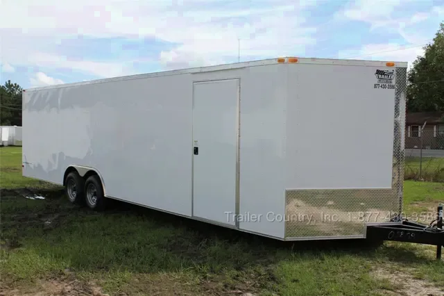 2026 NEW 8.5 x 28FT Heavy Duty V-Nosed Enclosed Carhauler Trailer