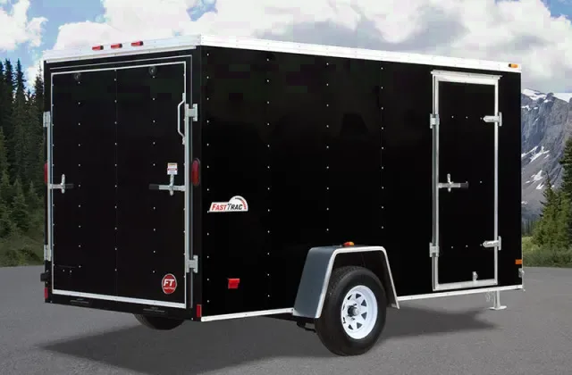 10ft Single Axle Black Cargo