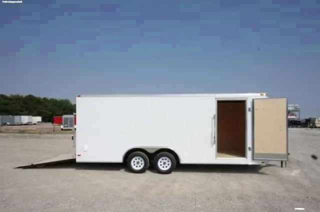 24ft White  Cargo Tandem Axle
