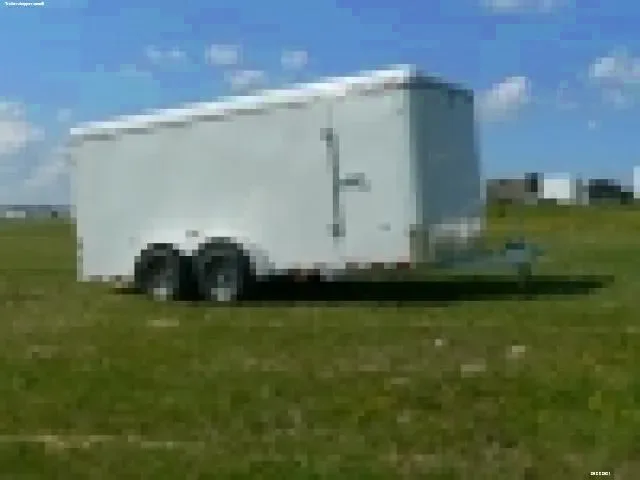 18ft Tandem Axle w/ Ramp Door-White Flat Front