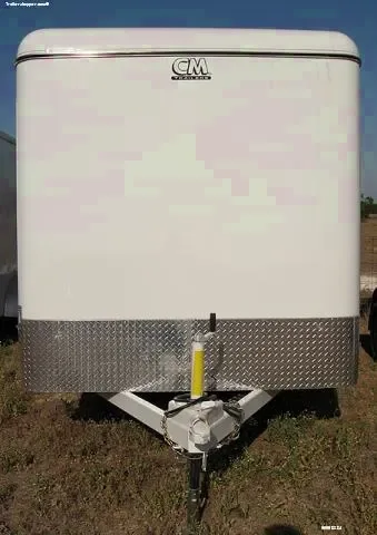 WHITE 18FT CARGO WITH 5200LB AXLES AND SPARE TIRE