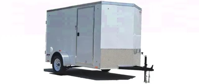 Cargo Trailer White V-nose 8ft