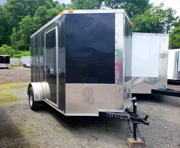 Black 10ft SA Cargo Trailer w/Barn Doors
