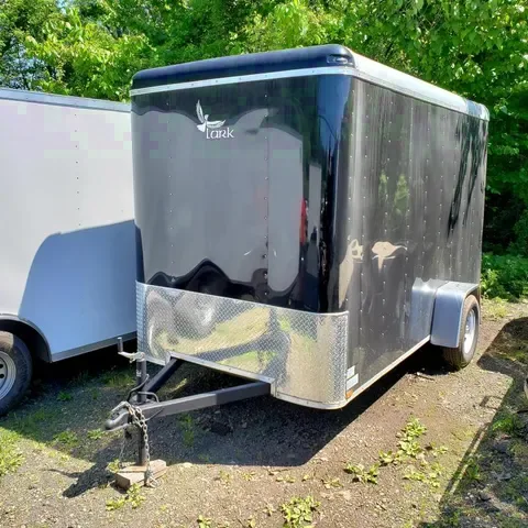 Black Flat Front 12ft Cargo Trailer
