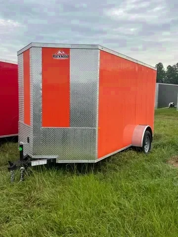 V-nose Orange 12ft SA Cargo Trailer