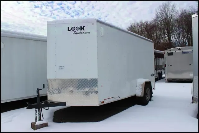 12ft White Enclosed Cargo Trailer