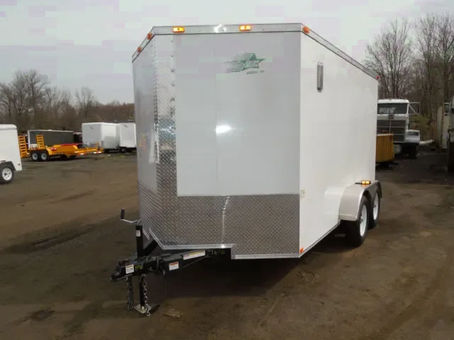 12ft Enclosed Trailer-White V-Nose
