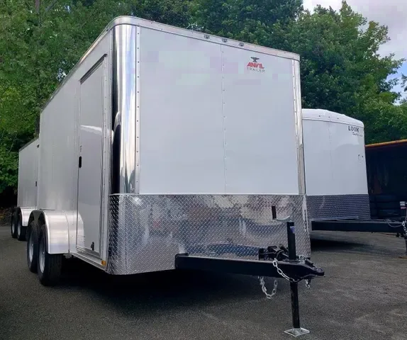 12ft TA White Enclosed Cargo Trailer