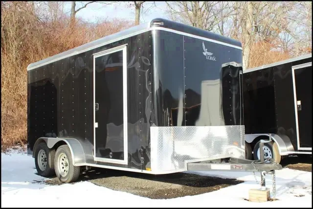 BLACK 14FT  Enclosed Cargo Trailer