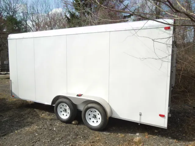 16FT CARGO TRAILER WITH DOUBLE REAR DOORS