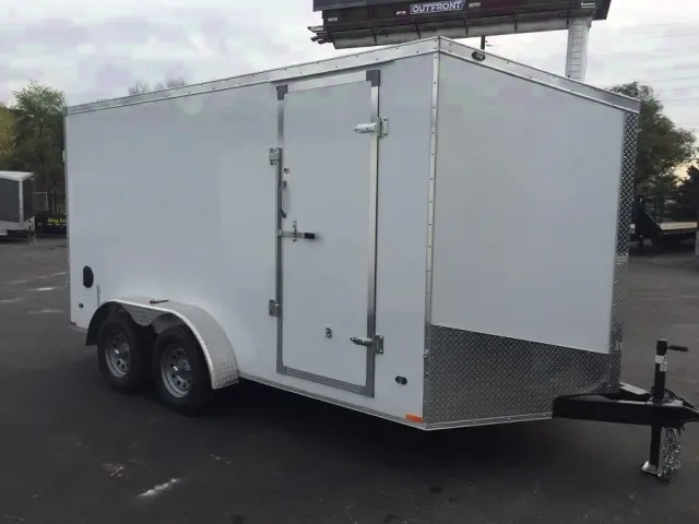 16ft White with 3500lb Axles and Wedge Front