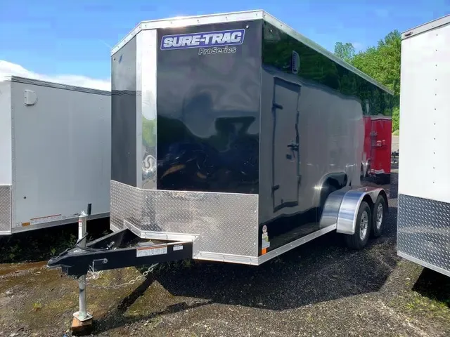 Black 16ft Enclosed Cargo Trailer