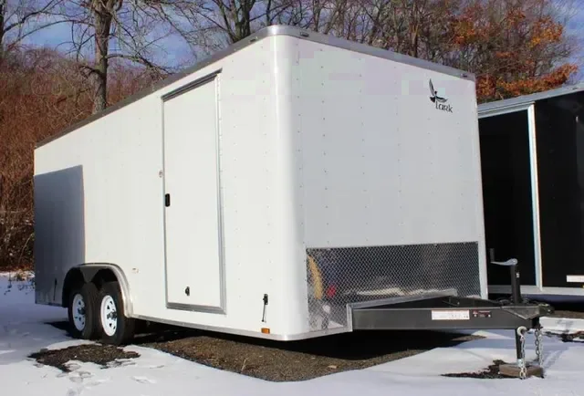 18FT Enclosed Cargo Trailer W/ Double Rear Doors