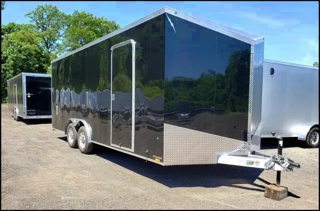 20ft Black V-nose Car Hauler Trailer