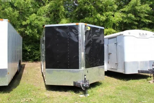 12ft CARGO TRAILER IN BLACK WITH REAR DOOR