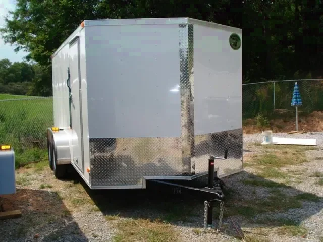 16ft Bumper Pull Cargo Trailer w/Rear Ramp Door