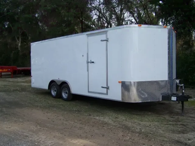 20FT CARGO TRAILER W/STONE GUARD WITH 2-3500# EZ LUBE AXLES