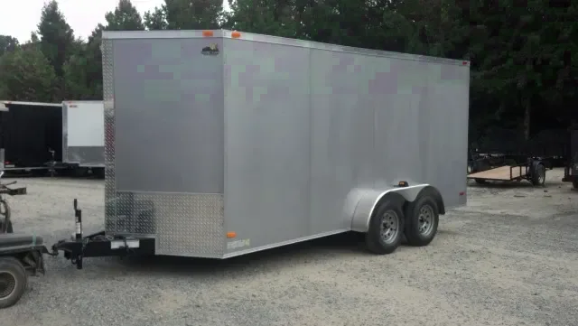 16FT Tandem Axle Ramp Door-Spare Tire