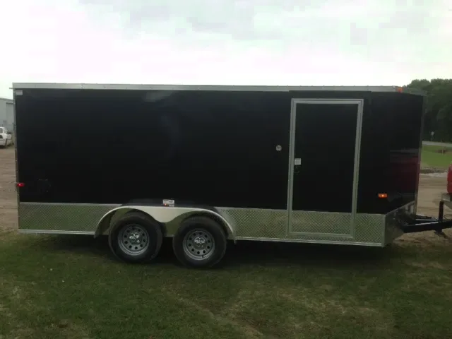 16ft CARGO TRAILER WITH WRAP AROUND DIAMOND PLAITING
