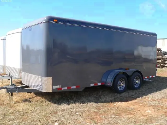 20FT GREY CARGO TRAILER WITH 5200LB  AXLES