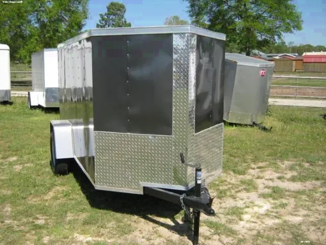 Charcoal 10ft Cargo w/ Rear Ramp & Side Door