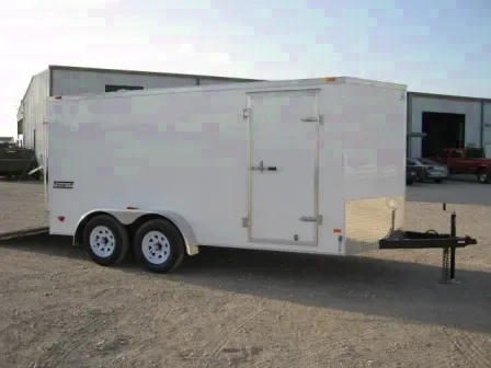 White V-nose 14ft With Tandem Axle:  3500lb Axles