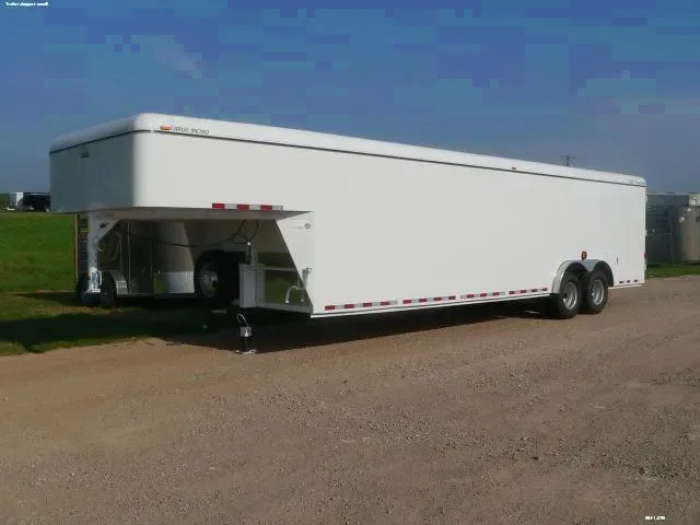 20ft Cargo Gooseneck Trailer - White