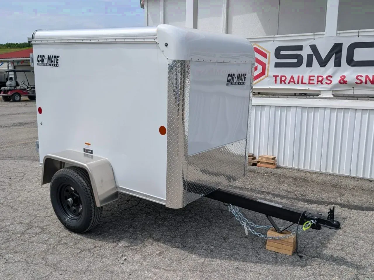 2026 Car Mate 4x6 Custom Cargo Trailer w/ Single Rear Door
