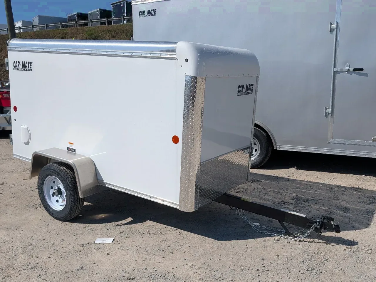 2025 Car Mate 4x8.5 Custom Cargo Trailer w/ Single Rear Door