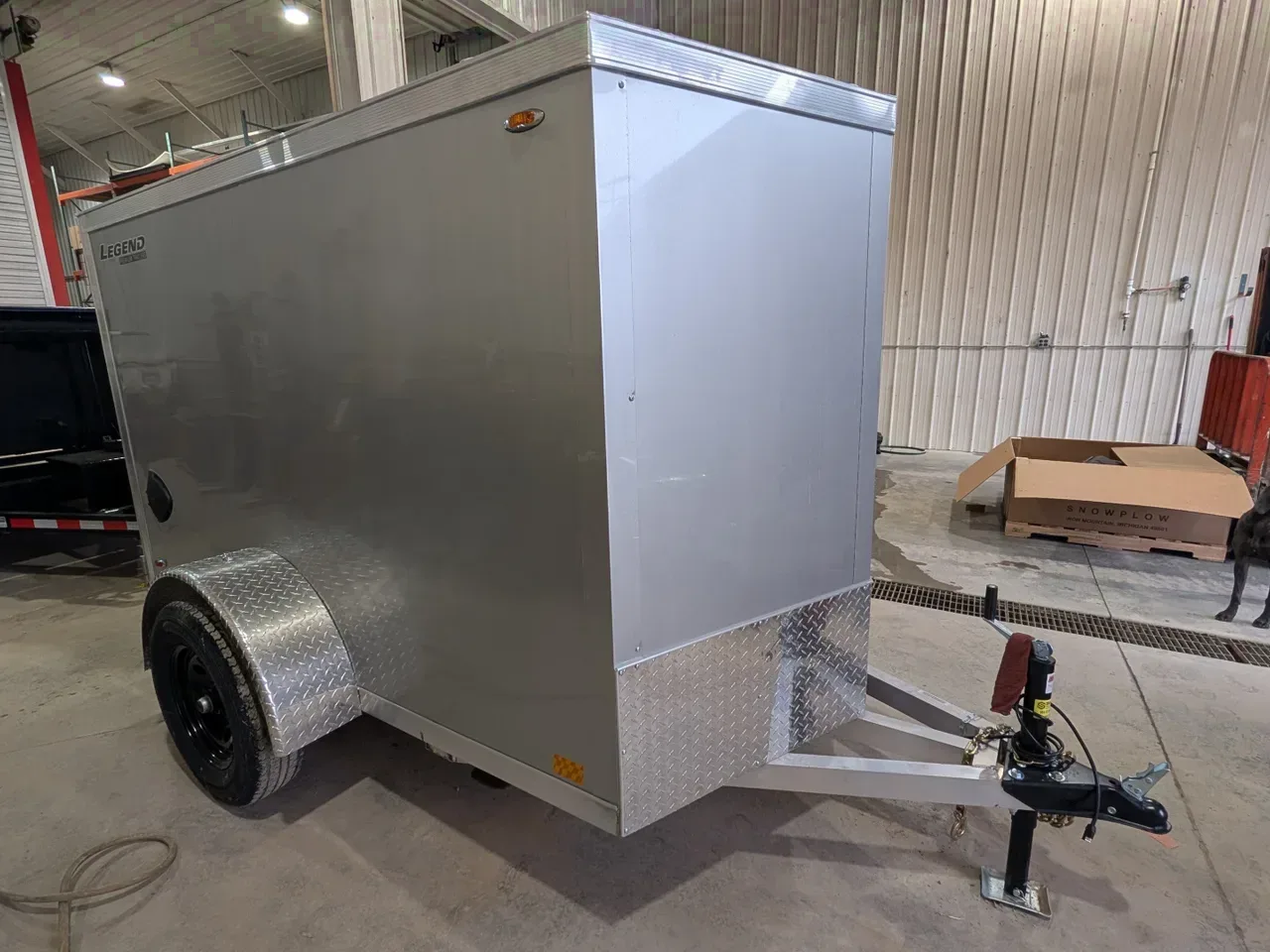 2026 LEGEND 5x8 + 1' V-Nose Thunder Enclosed Cargo Trailer w/ Barn Door