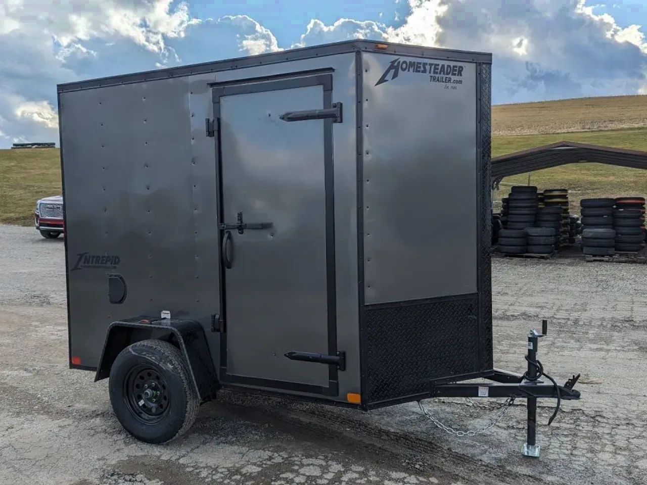 2027 Homesteader 5x8 Intrepid V-Nose Cargo Trailer w/ Ramp Door